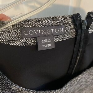 Covington Charcoal and Black Textured Dress